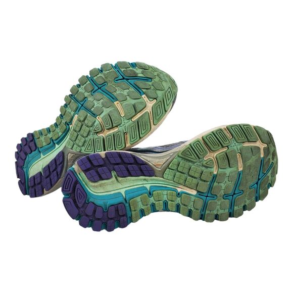 BROOKS Shoes GTS-16 Womens Size 8.5 Silver Blue Running Athletic 1202031B170 - Picture 11 of 13